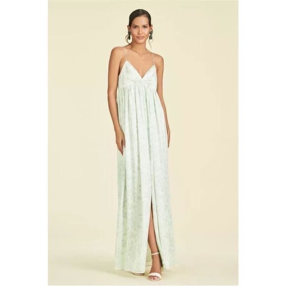 Sachin & Babi Jessica Gown in Jade Rose Watercolor Size 6 NEW - Picture 2 of 13